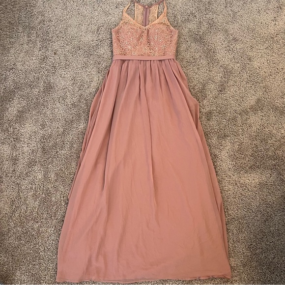 {Azazie} Bernelle Bridesmaids Dress - Dusty Rose - Picture 10 of 13